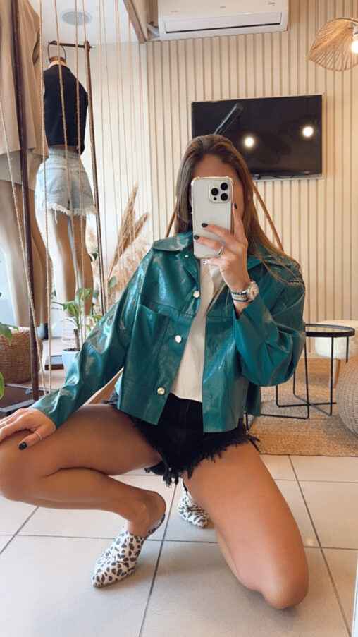 Campera Croco Verde