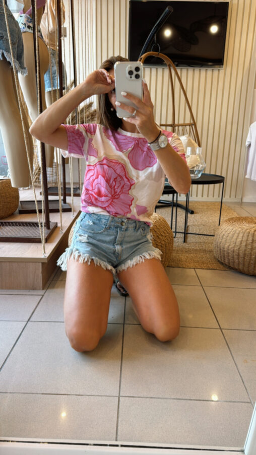 Remera Flor Rosa - Imagen 4