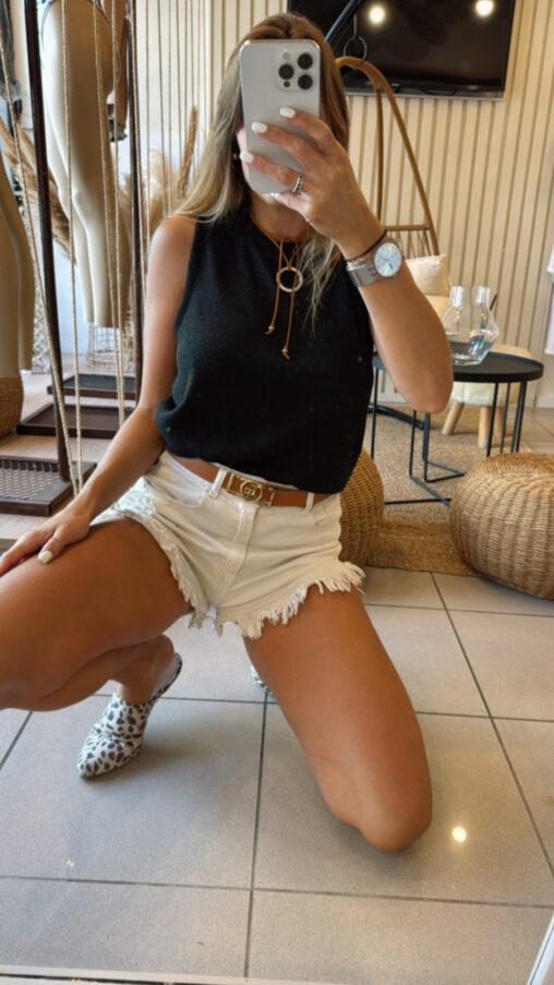 Musculosa Crochet Negra - Imagen 4