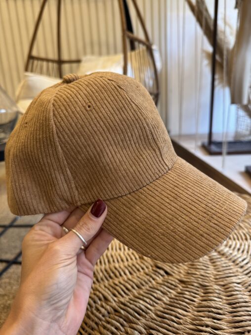 Gorra Corderoy Beige - Imagen 2