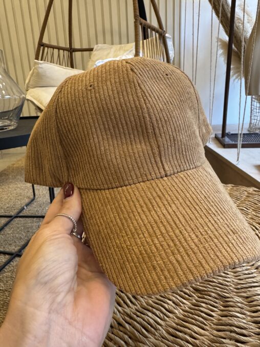 Gorra Corderoy Beige - Imagen 3