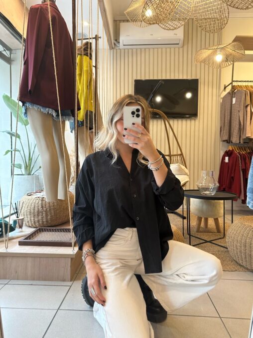 Camisa Filippa Negra