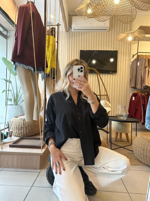 Camisa Filippa Negra - Imagen 2