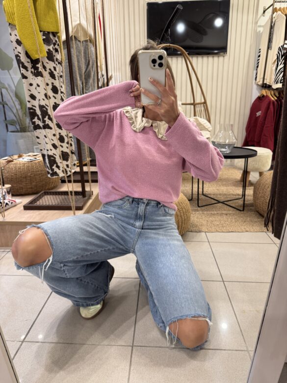 Buzo Lurex Rosa