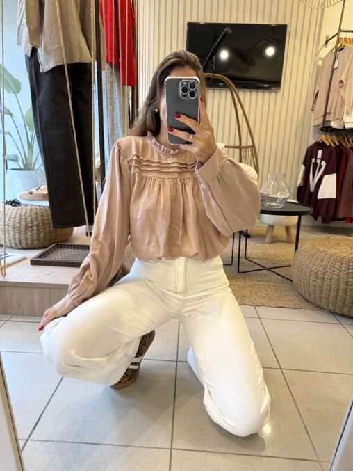 Blusa Romántica visón