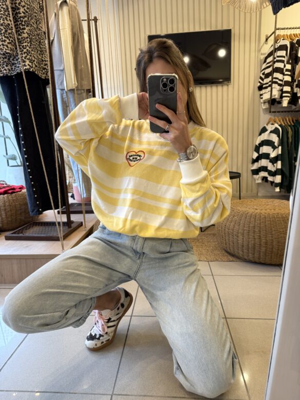 Buzo corazón Amarillo