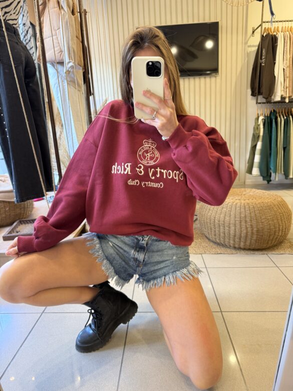 Buzo Sporty Bordo