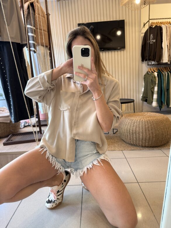 Camisa Greta beige