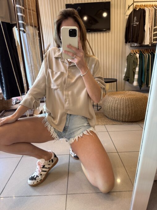 Camisa Greta beige - Imagen 3