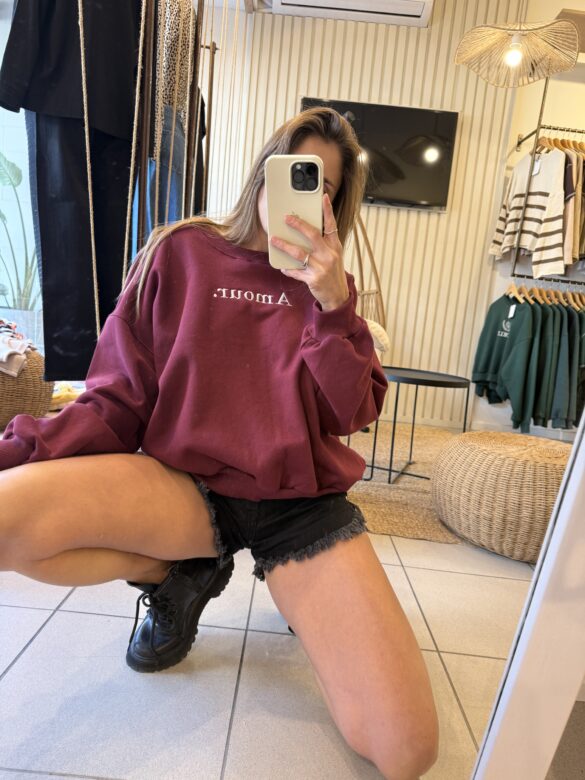 Buzo Amour bordo