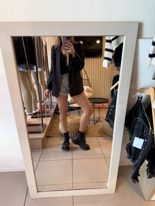Blazer rayado Negro - Imagen 5