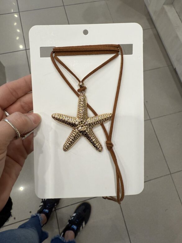 Chocker estrella marrón