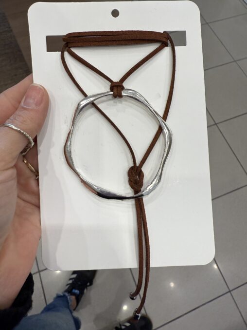 Chocker Irregular xxl marron - Imagen 2