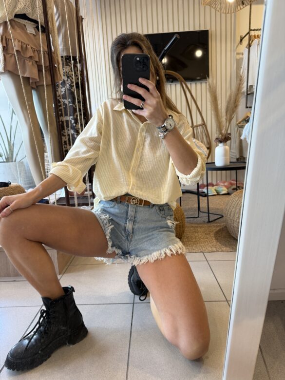 Camisa rayitas Amarillo