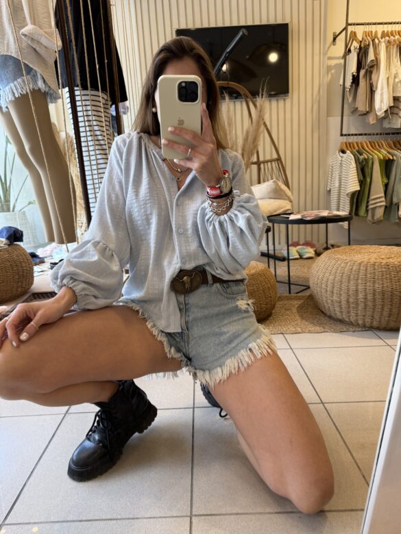 Camisola Laurent celeste