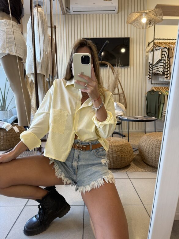 Camisa Rayada Amarilla