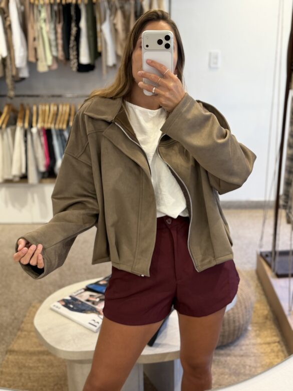 Campera Bomber Visón