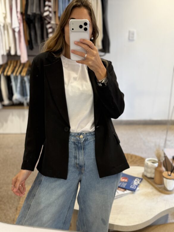 Blazer Sastrero Negro