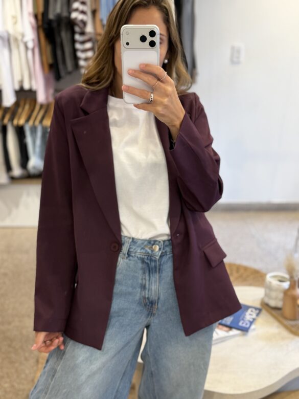 Blazer Sastrero Bordo