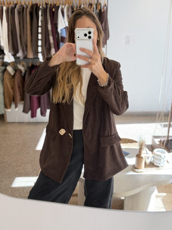 Blazer Corderoy choco