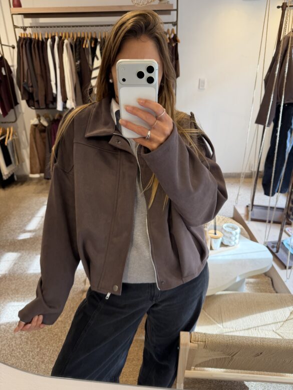 Campera Bomber choco