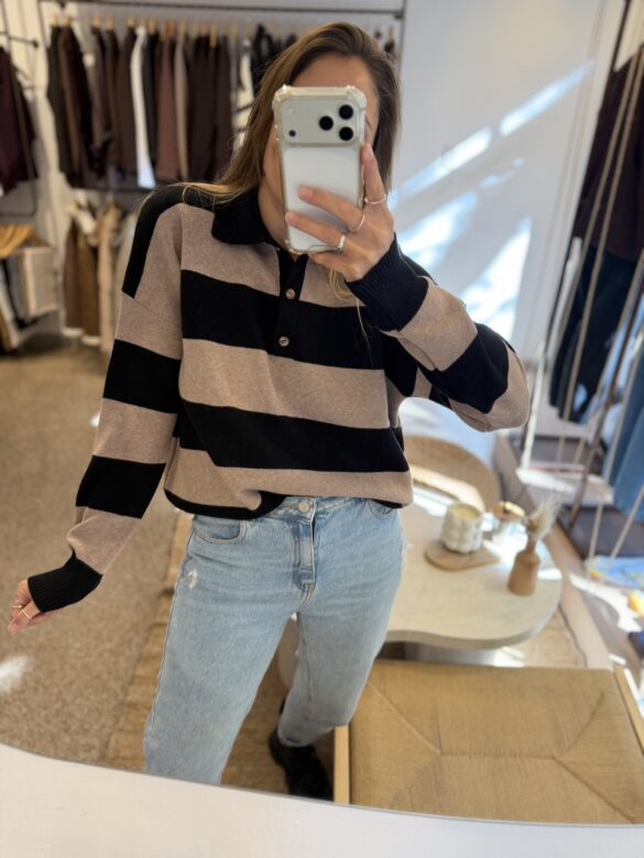 Sw Polo visón/negro