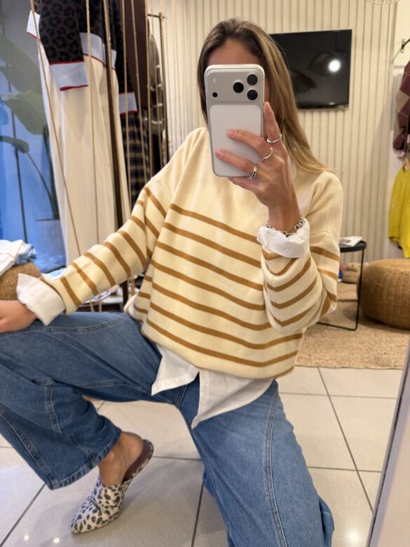 Dublín rayado Beige