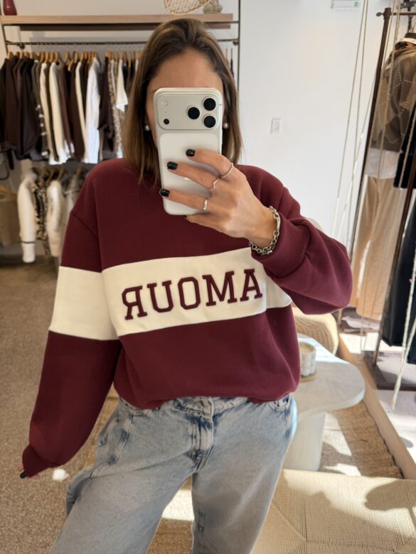 Buzo Amour bordo