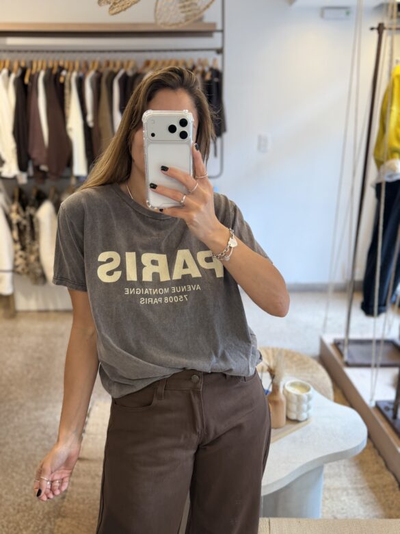 Remera París gris