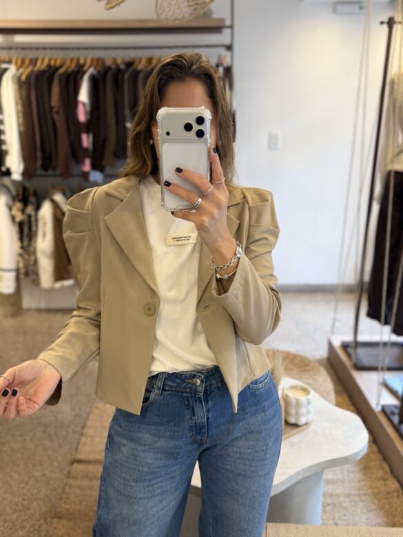 Blazer princesa beige