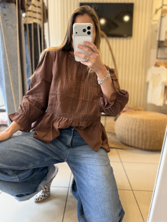 Blusa Bea chocolate